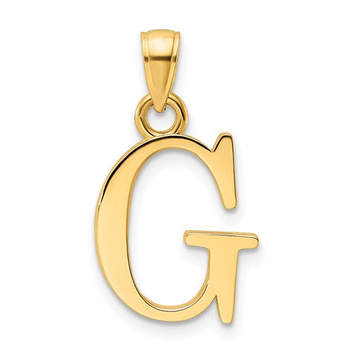 14k-polished-letter-g-pendant-SolomonJeweler-Wichita-KS-CustomJewelry