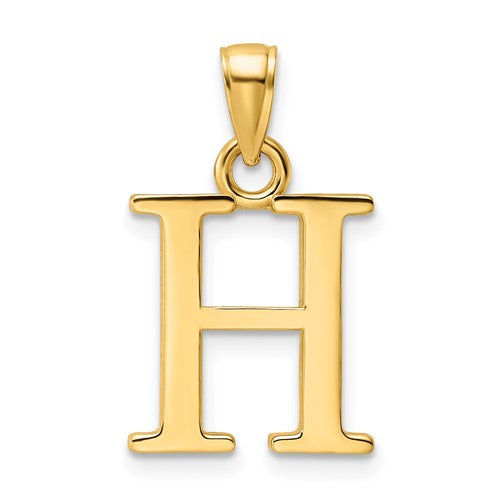 14k-polished-letter-h-pendant-SolomonJeweler-Wichita-KS-CustomJewelry