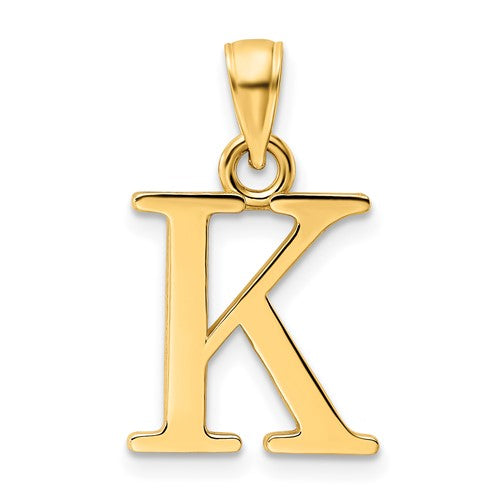14k-polished-letter-k-pendant-SolomonJeweler-Wichita-KS-CustomJewelry