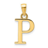 14k-polished-letter-p-pendant-SolomonJeweler-Wichita-KS-CustomJewelry