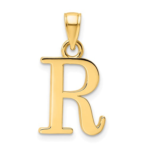 14k-polished-letter-r-pendant-SolomonJeweler-Wichita-KS-CustomJewelry