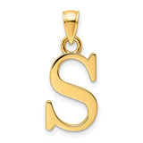 14k-polished-letter-s-pendant-SolomonJeweler-Wichita-KS-CustomJewelry