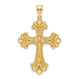 14k-polished-beaded-fancy-cross-pendant-SolomonJeweler-Wichita-KS-CustomJewelry