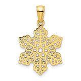 14k-polished-snowflake-pendant-SolomonJeweler-Wichita-KS-CustomJewelry