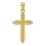 14k-polished-textured-fancy-cross-pendant-SolomonJeweler-Wichita-KS-CustomJewelry