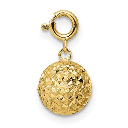 14k-diamond-cut-ball-w-spring-ring-clasp-charm-SolomonJeweler-Wichita-KS-CustomJewelry