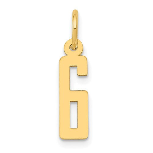14k-small-elongated-number-6-charm-SolomonJeweler-Wichita-KS-CustomJewelry
