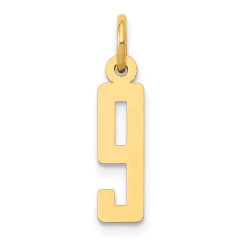 14k-small-elongated-number-9-charm-SolomonJeweler-Wichita-KS-CustomJewelry
