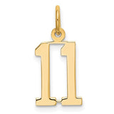 14k-small-elongated-number-11-charm-SolomonJeweler-Wichita-KS-CustomJewelry