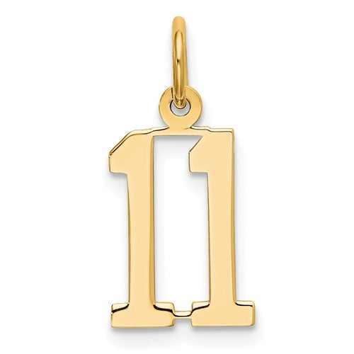 14k-small-elongated-number-11-charm-SolomonJeweler-Wichita-KS-CustomJewelry