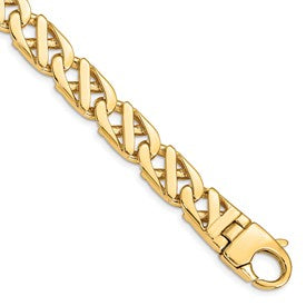 14k-10-2mm-hand-polished-fancy-link-bracelet-SolomonJeweler-Wichita-KS-CustomJewelry