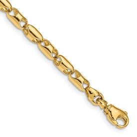 14k-4-1mm-fancy-barrel-link-bracelet-SolomonJeweler-Wichita-KS-CustomJewelry