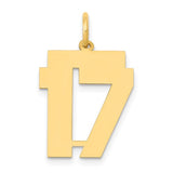 14k-medium-polished-number-17-charm-SolomonJeweler-Wichita-KS-CustomJewelry