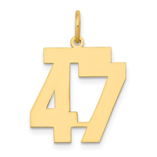 14k-medium-polished-number-47-charm-SolomonJeweler-Wichita-KS-CustomJewelry