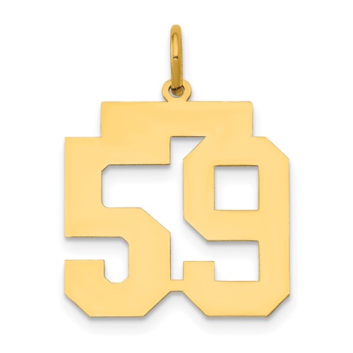 14k-medium-polished-number-59-charm-SolomonJeweler-Wichita-KS-CustomJewelry