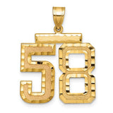 14k-large-brushed-diamond-cut-number-58-charm-SolomonJeweler-Wichita-KS-CustomJewelry