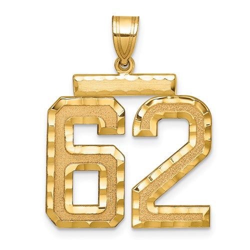 14k-large-brushed-diamond-cut-number-62-charm-SolomonJeweler-Wichita-KS-CustomJewelry