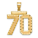 14k-large-brushed-diamond-cut-number-70-charm-SolomonJeweler-Wichita-KS-CustomJewelry