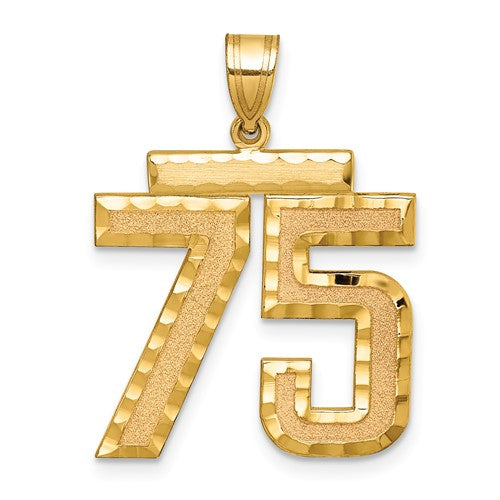14k-large-brushed-diamond-cut-number-75-charm-SolomonJeweler-Wichita-KS-CustomJewelry