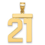 14k-large-polished-number-21-charm-SolomonJeweler-Wichita-KS-CustomJewelry