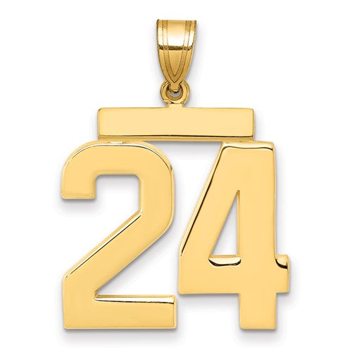 14k-large-polished-number-24-charm-SolomonJeweler-Wichita-KS-CustomJewelry