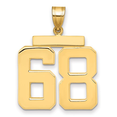 14k-large-polished-number-68-charm-SolomonJeweler-Wichita-KS-CustomJewelry