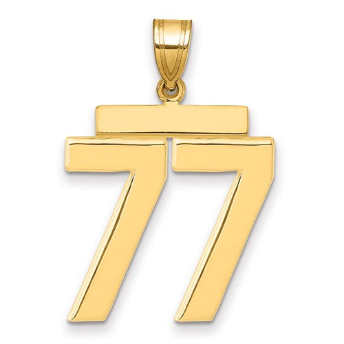 14k-large-polished-number-77-charm-SolomonJeweler-Wichita-KS-CustomJewelry
