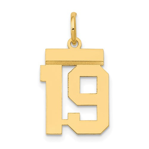 14k-small-polished-number-19-charm-SolomonJeweler-Wichita-KS-CustomJewelry