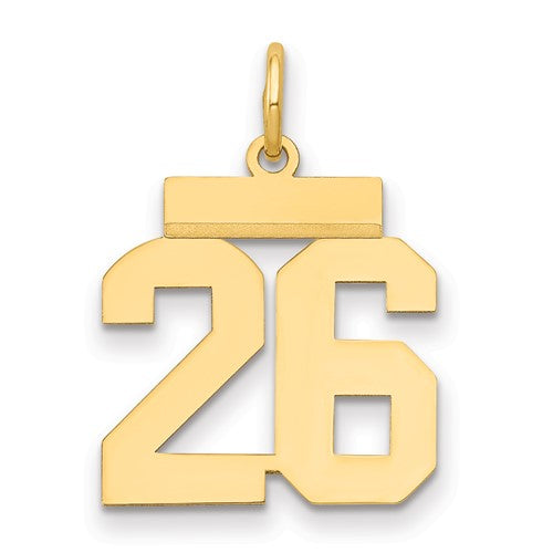 14k-small-polished-number-26-charm-SolomonJeweler-Wichita-KS-CustomJewelry