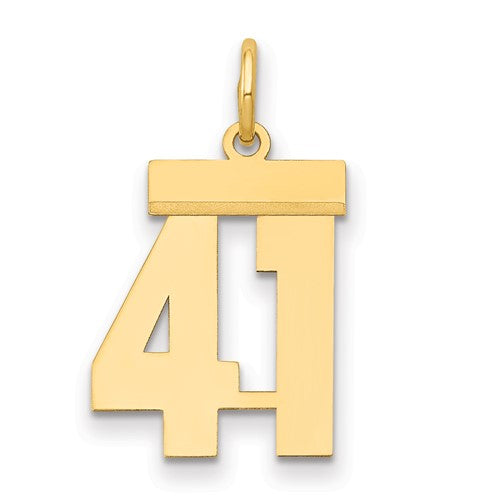 14k-small-polished-number-41-charm-SolomonJeweler-Wichita-KS-CustomJewelry