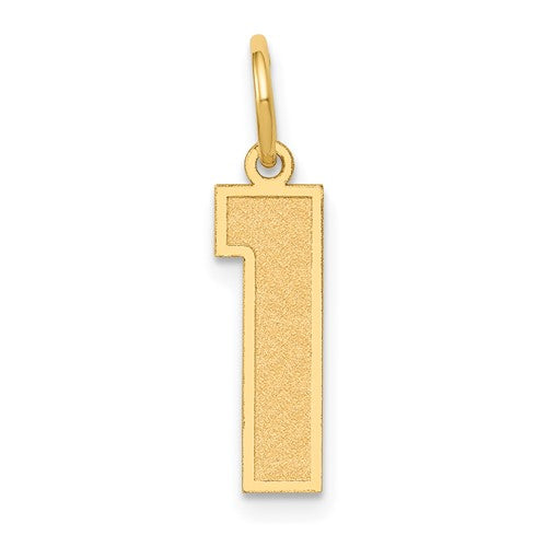 14k-medium-satin-number-1-charm-SolomonJeweler-Wichita-KS-CustomJewelry