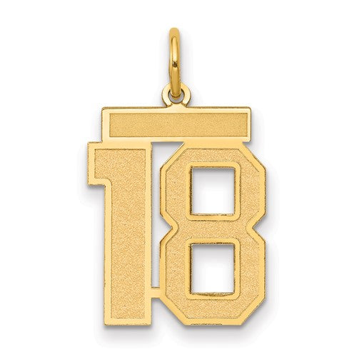 14k-medium-satin-number-18-charm-SolomonJeweler-Wichita-KS-CustomJewelry