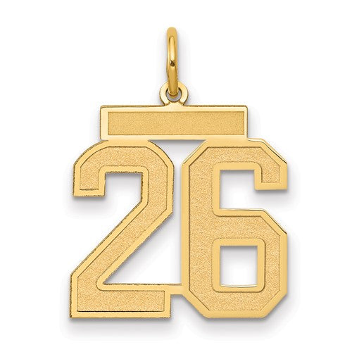 14k-medium-satin-number-26-charm-SolomonJeweler-Wichita-KS-CustomJewelry