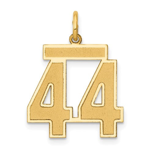 14k-medium-satin-number-44-charm-SolomonJeweler-Wichita-KS-CustomJewelry