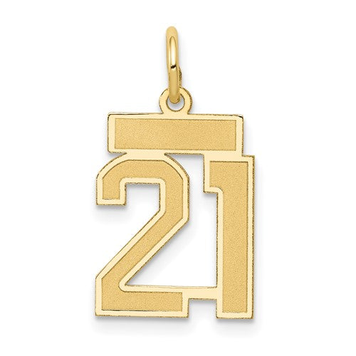 14k-small-satin-number-21-charm-SolomonJeweler-Wichita-KS-CustomJewelry