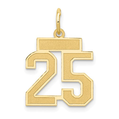 14k-small-satin-number-25-charm-SolomonJeweler-Wichita-KS-CustomJewelry