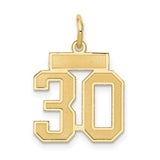 14k-small-satin-number-30-charm-SolomonJeweler-Wichita-KS-CustomJewelry