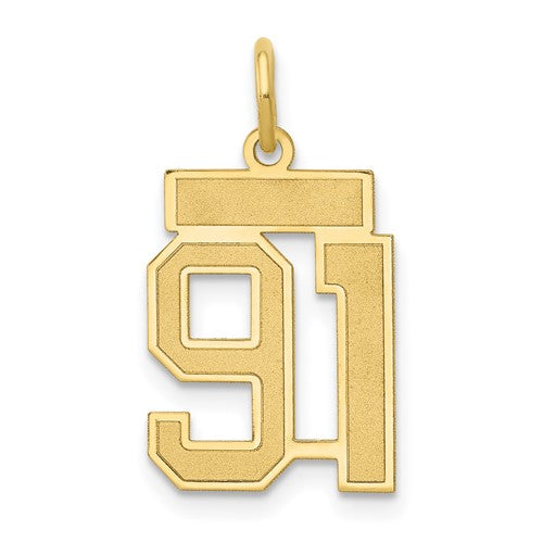 14k-small-satin-number-91-charm-SolomonJeweler-Wichita-KS-CustomJewelry