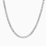 Moissanite Tennis Necklace in Sterling Silver - 3mm