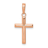 14k-rose-gold-small-cross-pendant-SolomonJeweler-Wichita-KS-CustomJewelry