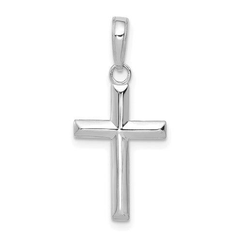14k-white-gold-small-cross-pendant-SolomonJeweler-Wichita-KS-CustomJewelry
