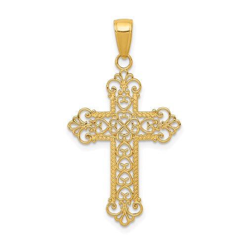 14k-fleur-de-lis-cross-charm-SolomonJeweler-Wichita-KS-CustomJewelry
