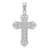 14k-white-gold-fleur-de-lis-cross-charm-SolomonJeweler-Wichita-KS-CustomJewelry