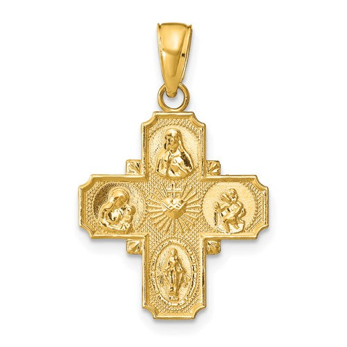 14k-4-way-medal-pendant-SolomonJeweler-Wichita-KS-CustomJewelry