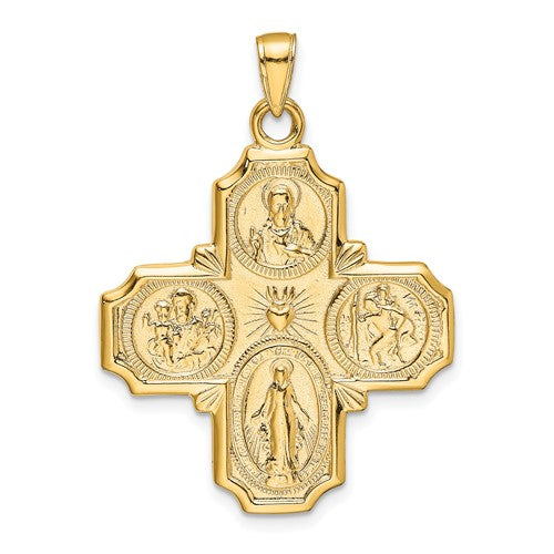 14k-four-way-medal-pendant-SolomonJeweler-Wichita-KS-CustomJewelry