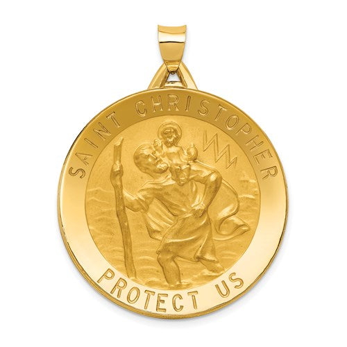14k-saint-christopher-medal-pendant-SolomonJeweler-Wichita-KS-CustomJewelry