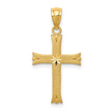 14k-satin-cross-charm-SolomonJeweler-Wichita-KS-CustomJewelry