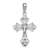 14k-white-gold-filigree-cross-charm-SolomonJeweler-Wichita-KS-CustomJewelry