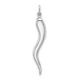 14k-white-gold-solid-polished-3-d-large-italian-horn-charm-SolomonJeweler-Wichita-KS-CustomJewelry
