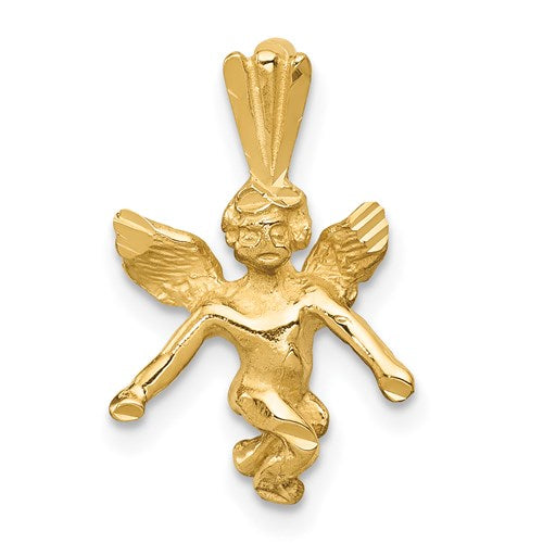 14k-3d-satin-and-diamond-cut-angel-charm-SolomonJeweler-Wichita-KS-CustomJewelry